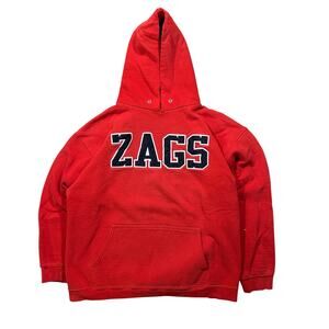 Vintage 1990s Gonzaga University ZAGA Faded Hoodie Sweatshirt